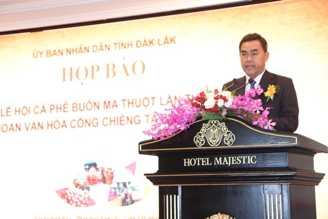 Phó Bí thư Tỉnh ủy, Y Biêr Niê phát biểu