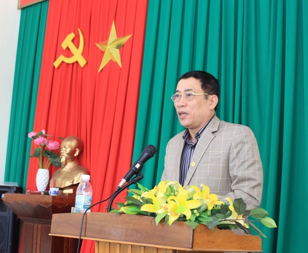 Phó Chủ tịch UBND tỉnh phát biểu tại hội nghị.