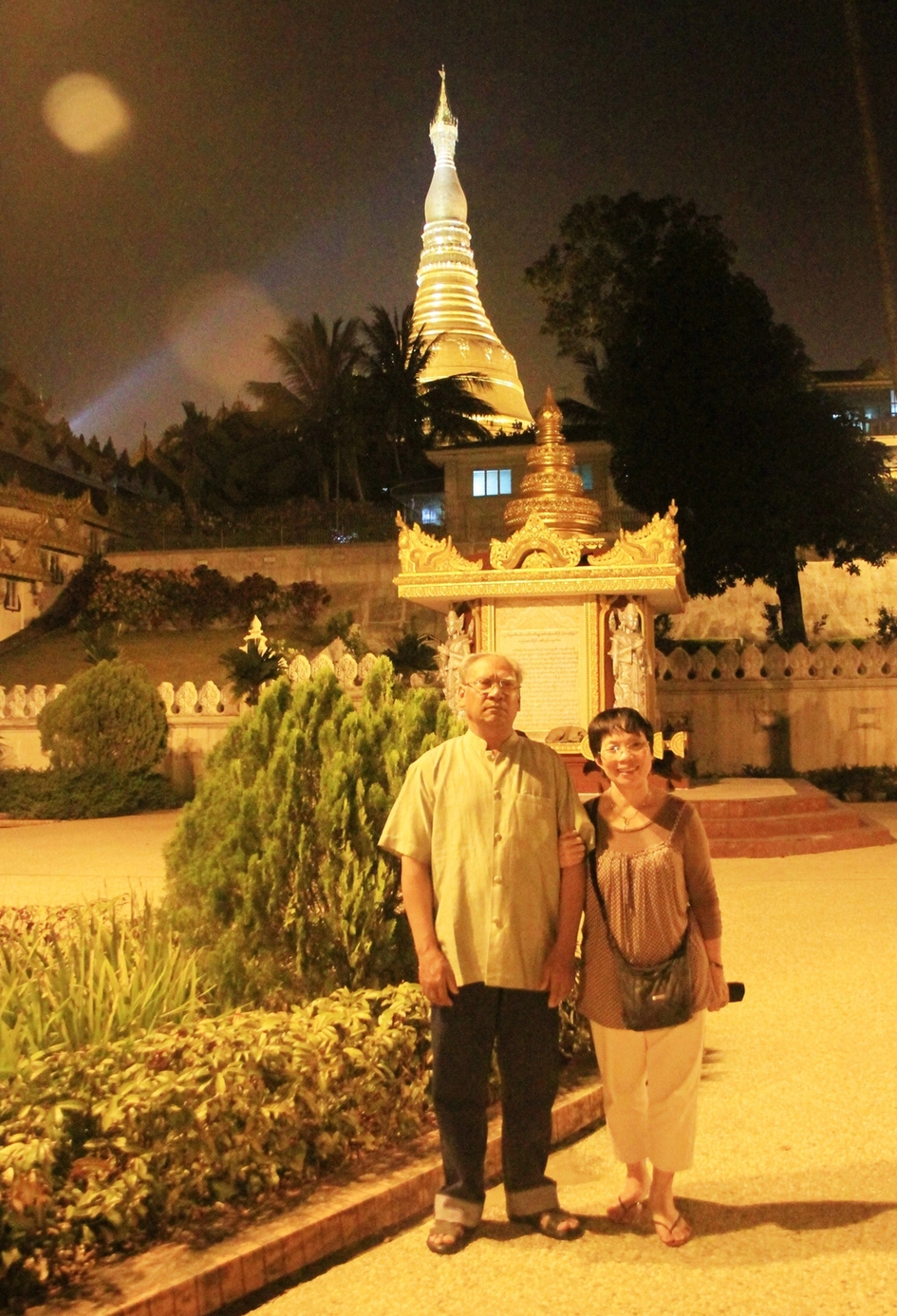 Chùa Vàng ở thành phố Yangon (Myanmar).