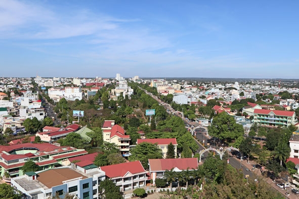 Một góc TP. Buôn Ma Thuột hôm nay. 