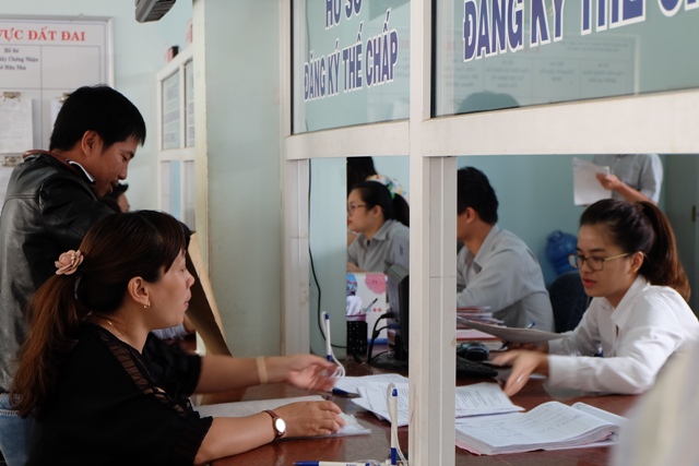 Bộ phận “một cửa” của UBND TP. Buôn Ma Thuột.  