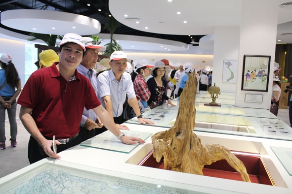Phòng trưng bày sản phẩm của Khu trang trại Du lịch sinh thái Hoàng Trầm (xã Diên Thọ, huyện Diên Khánh, tỉnh Khánh Hòa). 