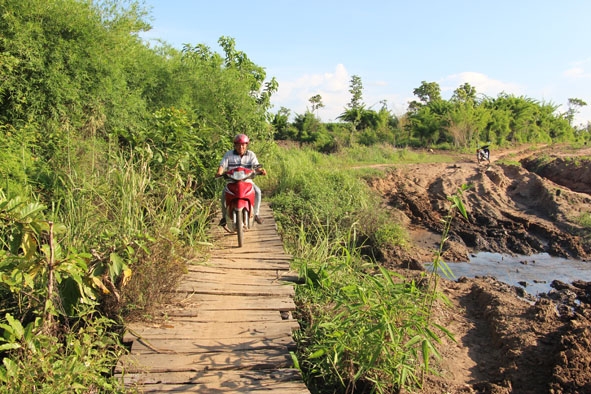 Cầu dân sinh tại Tiểu khu 249.