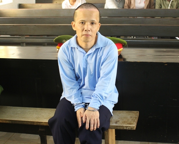 Bị cáo Giang Văn Mạnh tại phiên tòa sơ thẩm.