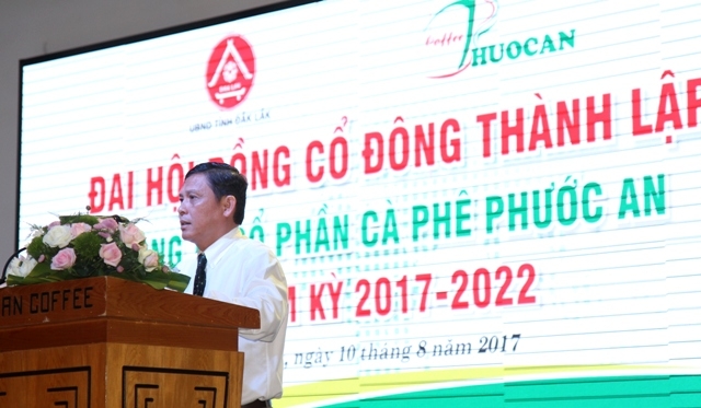 Phó Chủ tịch UBND tỉnh, Trưởng Ban Đổi mới và Phát triển doanh nghiệp phát biểu tại Đại hội