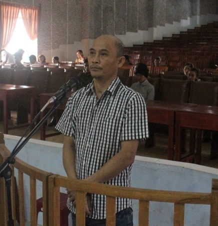 Bị cáo Phan Tùng tại phiên tòa.