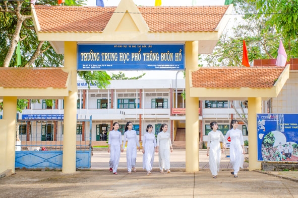 Trường THPT Buôn Hồ hôm nay.  