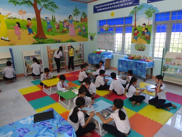 Thư viện thân thiện trường Tiểu học Thăng Bình (huyện Krông Bông).