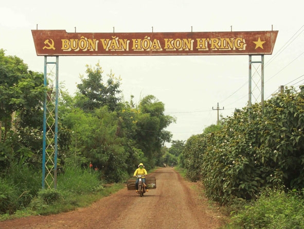 Buôn Kon H'ring đã trở thành buôn văn hóa.