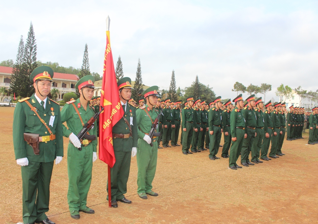 Cán bộ, chiến sĩ Lữ đoàn Đặc công 198 tham gia lễ ra quân huấn luyện