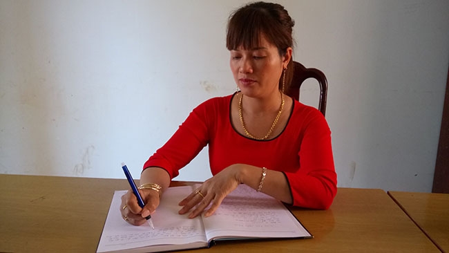 Chị Hà Thị Hòa. 