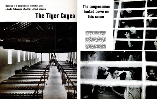 Hình ảnh “chuồng cọp” lần đầu tiên xuất hiện trên tạp chí Life năm 1970.