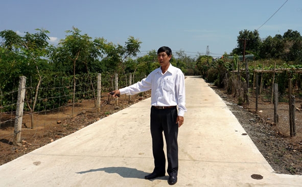 Con đường khang trang mới được người dân TDP 5 bê tông hồi đầu năm 2018.