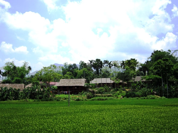 Bản nhà sàn xóm Roòng Khoa (Điềm Mặc - Định Hóa - Thái Nguyên). 