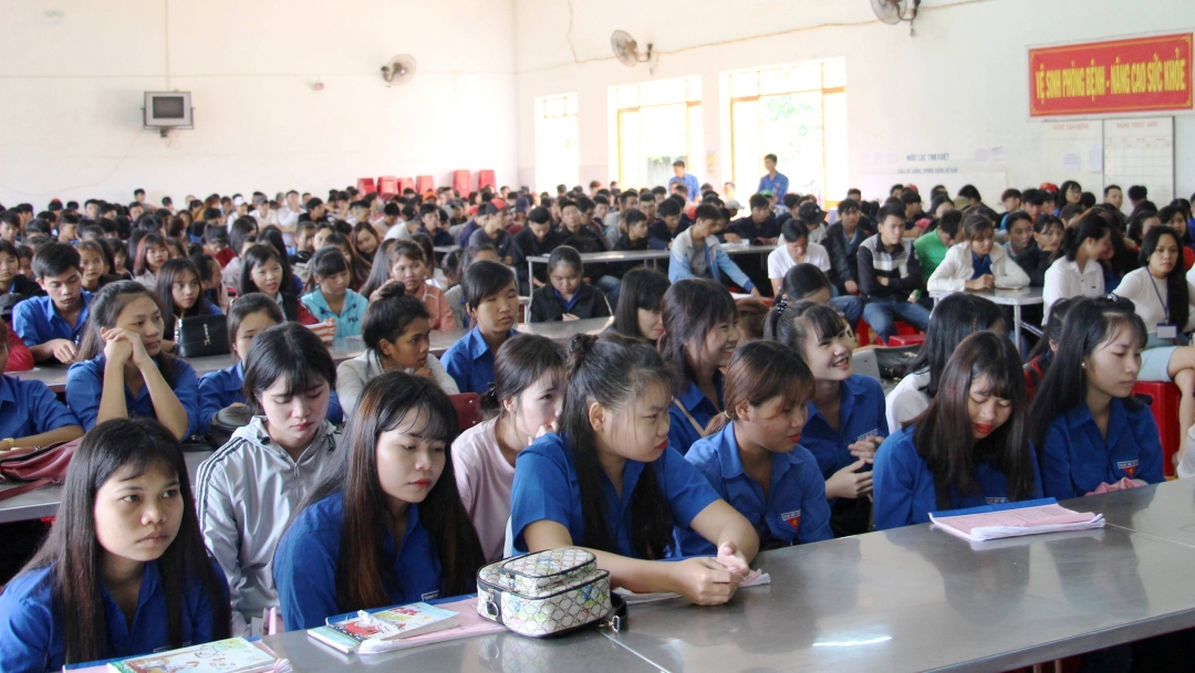 Đoàn viên thanh niên tham gia lớp tập huấn