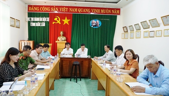Các đại biểu tham dự hội nghị tại điểm cầu Đắk Lắk.