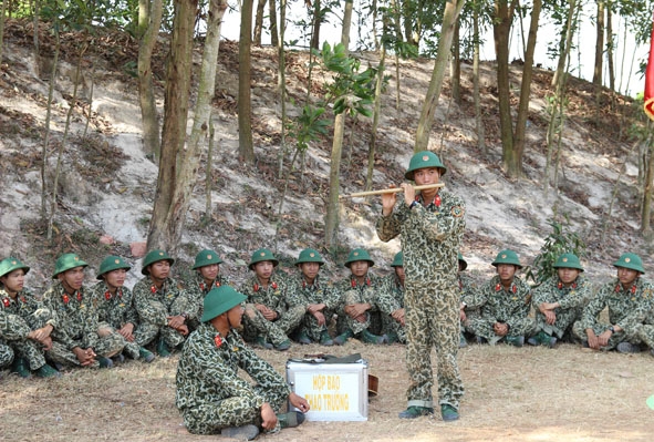 Phút giải lao trên thao trường. 