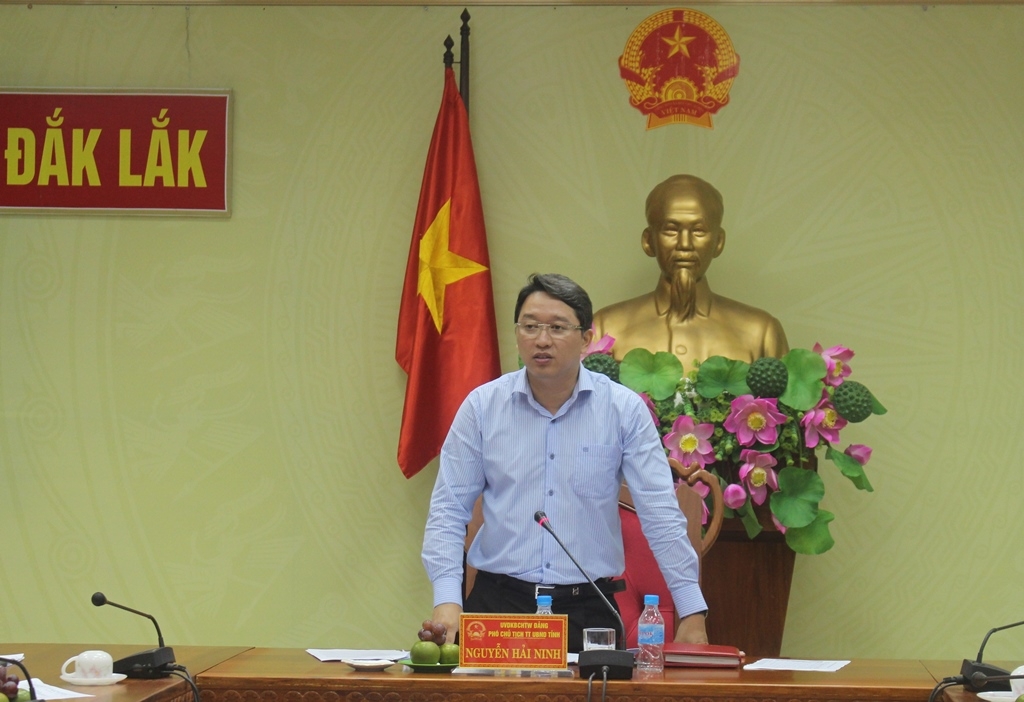 Phó Chủ tịch Thường trực UBND tỉnh chủ trì cuộc họp.