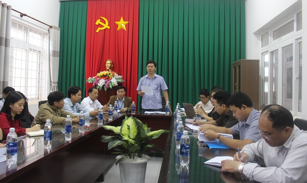 Đoàn kiểm tra 1228 làm việc tại Chi nhánh Văn phòng Đăng ký đất đai huyện Krông Búk.