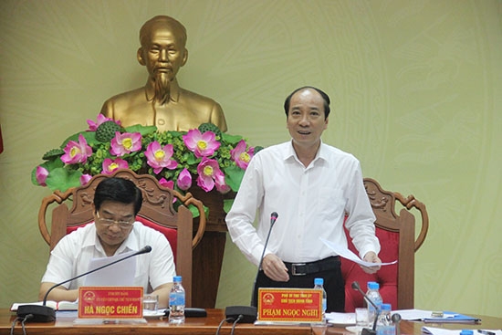 Phó Bí thư Tỉnh ủy, Chủ tịch UBND tỉnh Phạm Ngọc Nghị kiến nghị một số vấn đề tại cuộc họp
