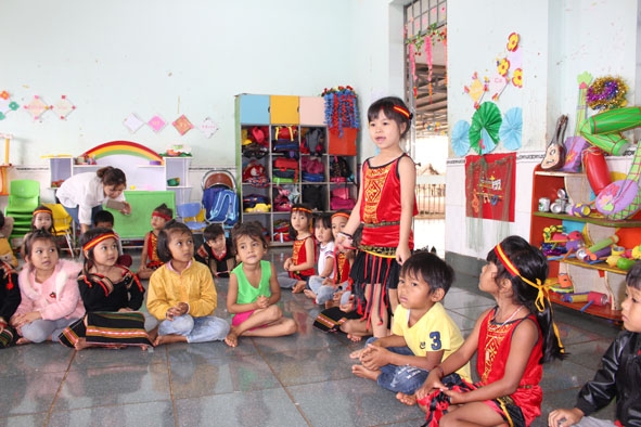 Trường Mầm non Sao Mai luôn quan tâm để trẻ phát triển toàn diện.  