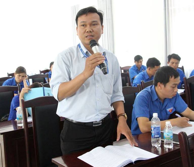 Đại diện Đoàn Trường Đại học Tây Nguyên tham gia góp ý