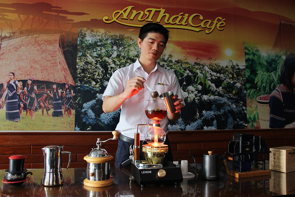 Kiểu pha cà phê Syphon tại 