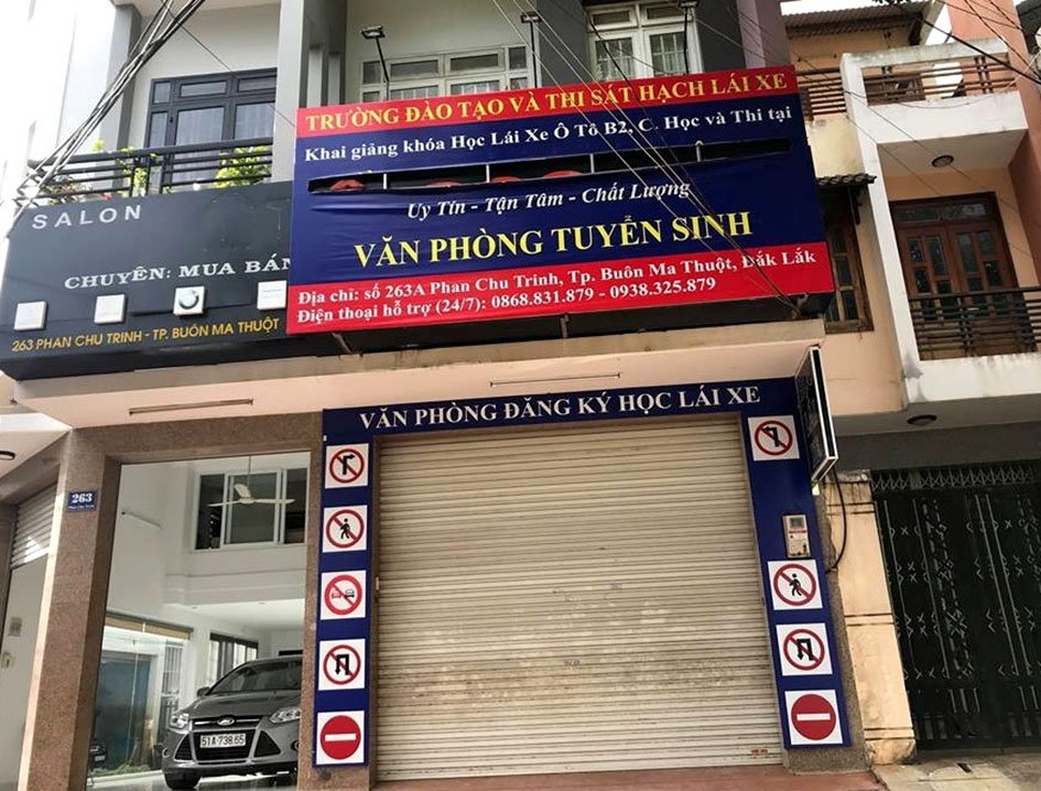Văn phòng tuyển sinh tại số 263A Phan Chu Trinh, TP. Buôn Ma Thuột hiện đã đóng cửa. 