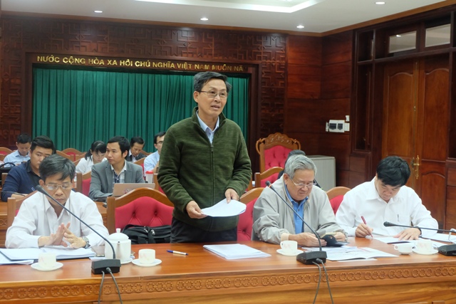 Chủ tịch Hiệp hội cà phê Buôn Ma Thuột Trịnh Đức Minh phát biểu tại cuộc họp