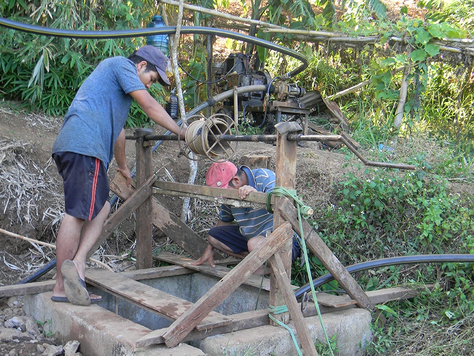 Giếng đào ở buôn Ea Nao, xã Ea Tu, TP. Buôn Ma Thuột chỉ tưới khoảng 1 giờ là kiệt nước.