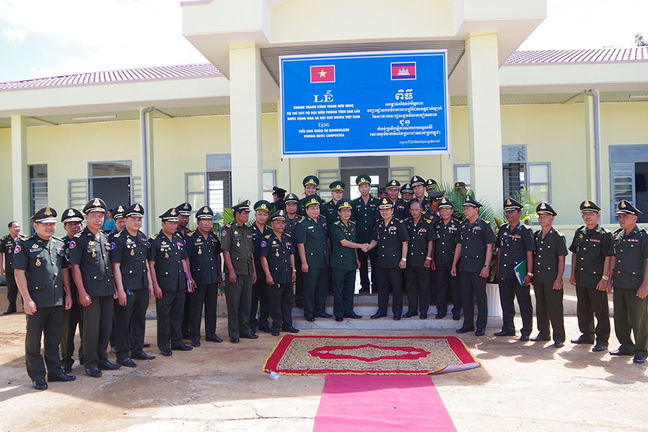 Công trình hữu nghị nhà ăn Tiểu khu Quân sự Mundulkiri được khánh thành đưa vào sử dụng từ tháng 10-2018. 