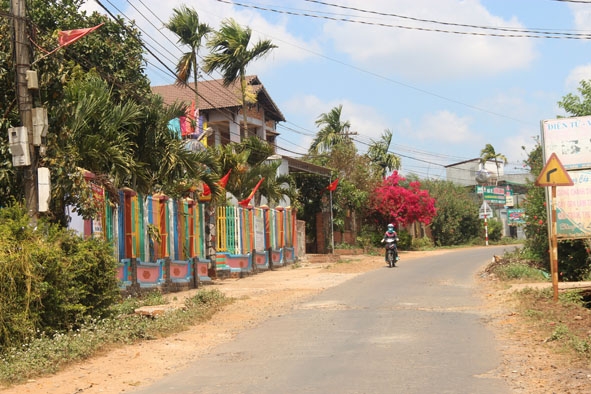 Một góc thôn Tân Nam.