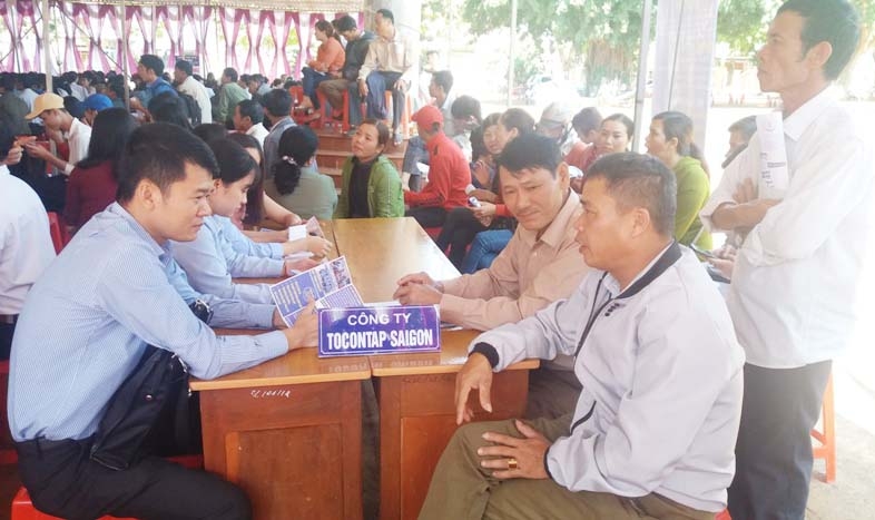 Người lao động được tư vấn chọn ngành nghề lao động phù hợp