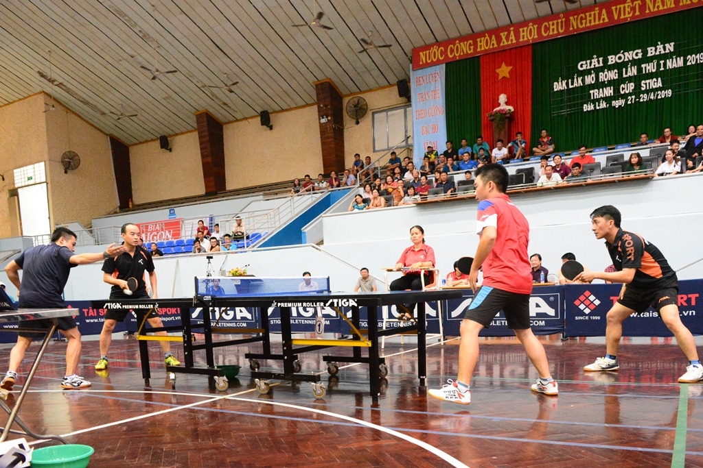 Trận chung kết đôi nam giữa đội Đắk Lắk 2 và Đắk Lắ k 1.