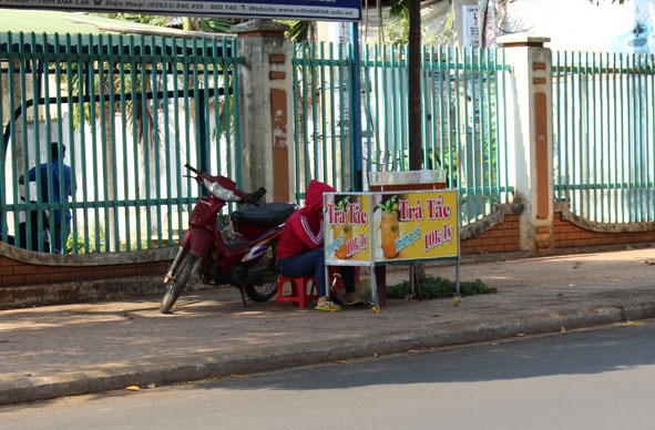 Các điểm bán trà tắc 