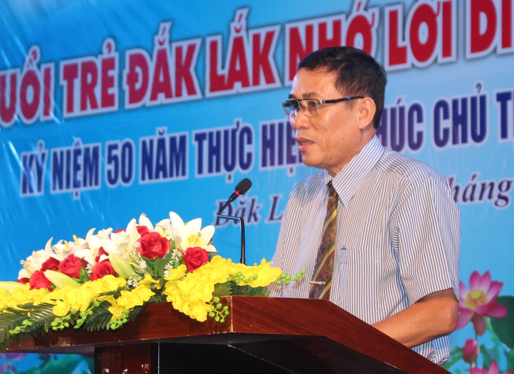 Phó Chủ tịch UBND tỉnh Võ Văn Cảnh phát biểu tại chương trình