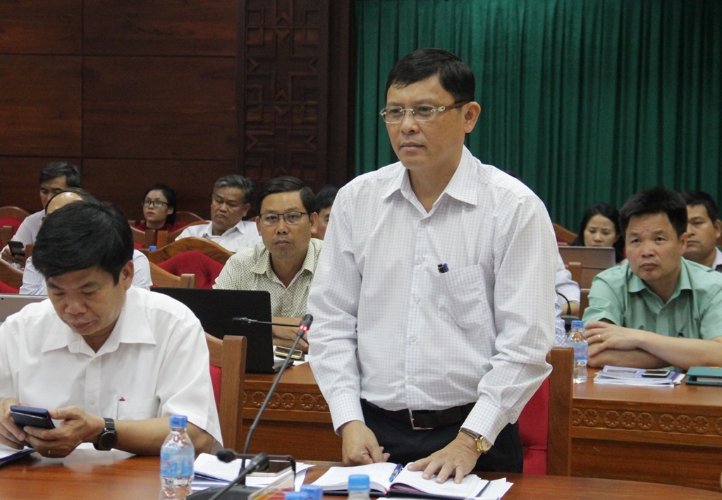 Phó Chủ tịch Thường trực UBND tỉnh Nguyễn Tuấn Hà phát biểu tại Hội nghị.