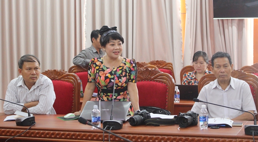 Đại diện Báo Tiền Phong đóng góp ý kiến tại hội nghị