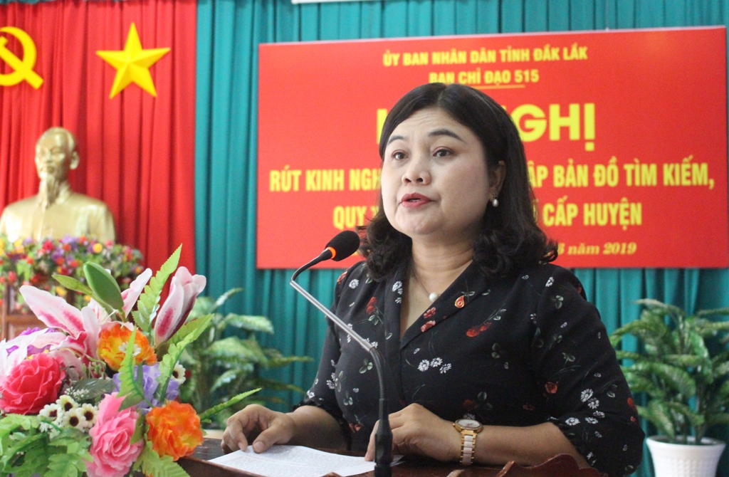 Phó Chủ tịch UBND tỉnh, Trưởng ban Chỉ đạo 515 tỉnh H'Yim Kđoh kết luận hội nghị