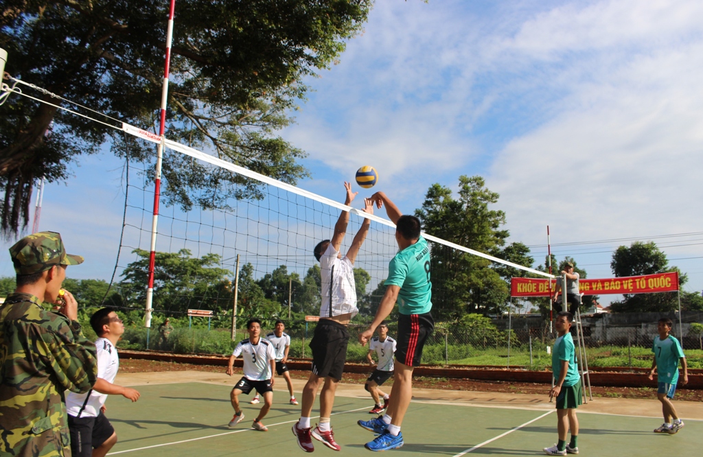 Các đơn vị tranh tài nội dung môn bóng chuyền