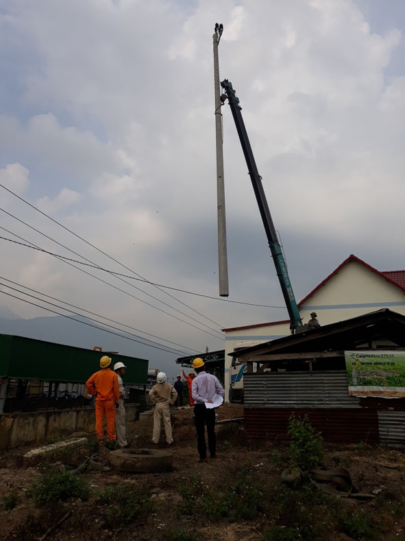 Ngành Điện huyện Lắk diễn tập phòng chống thiên tai.