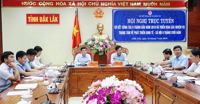 Các đại biểu tham dự tại điểm cầu Đắk Lắk. 
