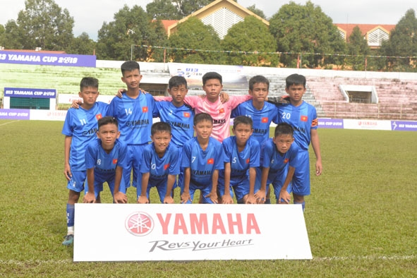 Đội hình Vô địch vòng loại của U13 Trường Năng khiếu thể dục thể thao tỉnh.