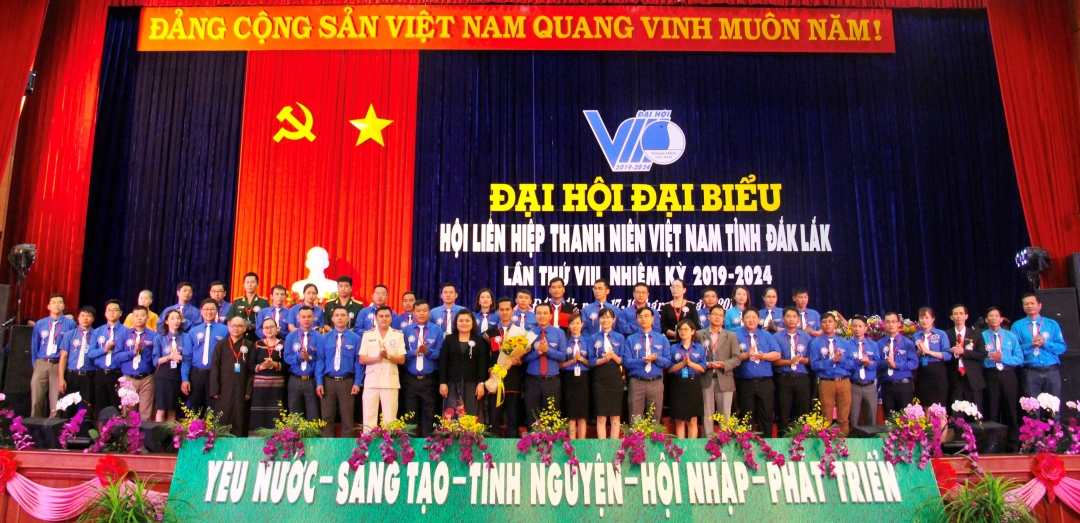 Ủy ban Hội Liên hiệp Thanh niên Việt Nam tỉnh khóa VIII, nhiệm kỳ 2019 - 2024 ra mắt Đại hội