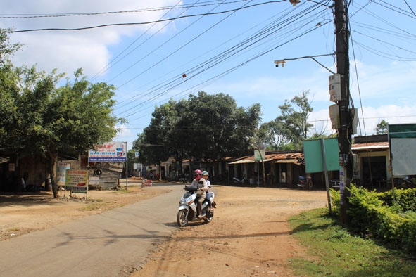 Camera an ninh được lắp đặt tại ngã tư thôn Tân Thành. 