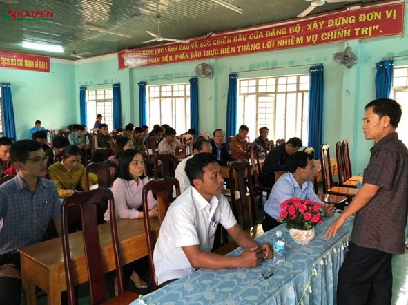 Tuyên truyền về xuất khẩu lao động tại xã Ea Trang, huyện M'Đrắk.
