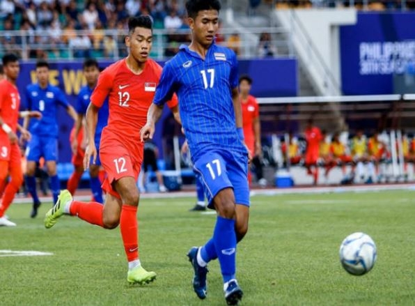 U22 Singapore đang trình diễn một bộ mặt đáng thất vọng. Ảnh: Internet