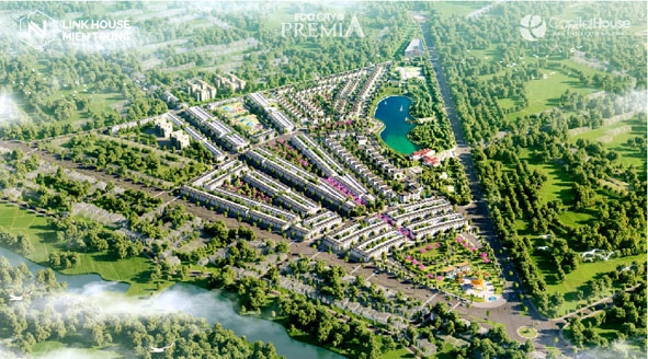 Phối cảnh mô hình dự án EcoCity Premia,  khu đô thị xanh, an toàn, thông minh đầu tiên tại khu vực Tây Nguyên.
