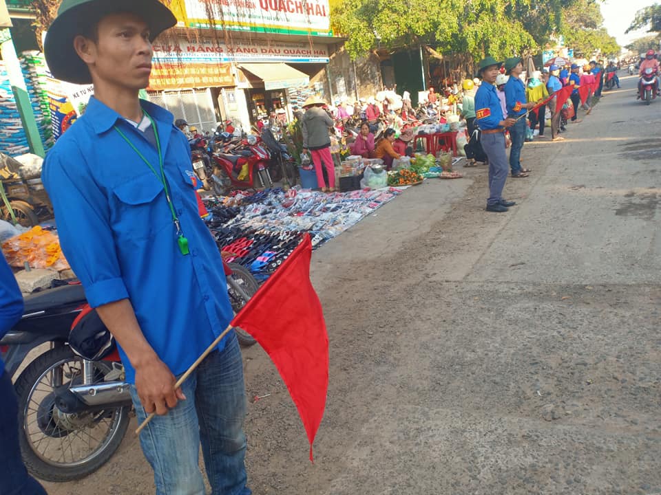 ra quân đảm bảo ATGT nhân dịp Tết nguyên đán Canh Tý.