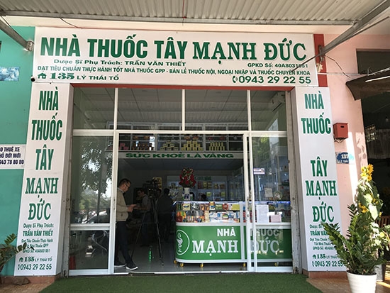 Cơ quan chức năng đang xác minh nhà thuốc Mạnh Đức có dấu hiệu găm hàng